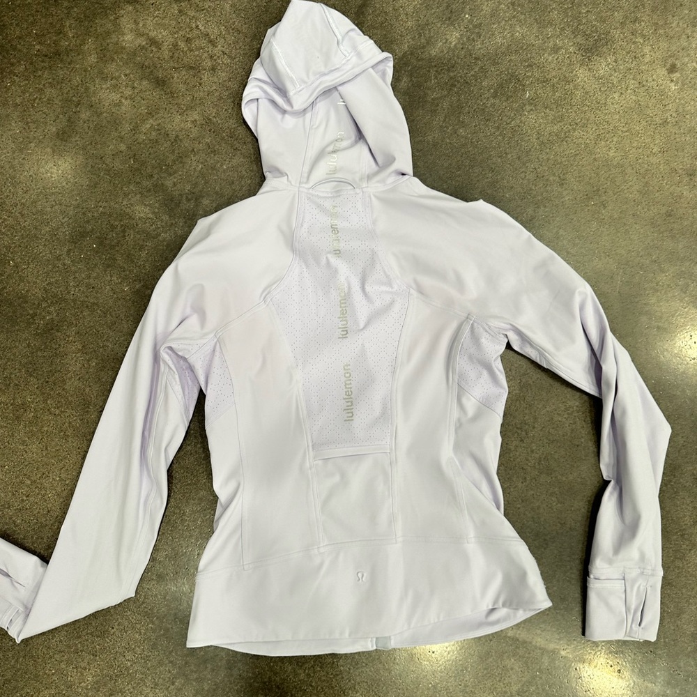 Lululemon purple zip up hooded jacket